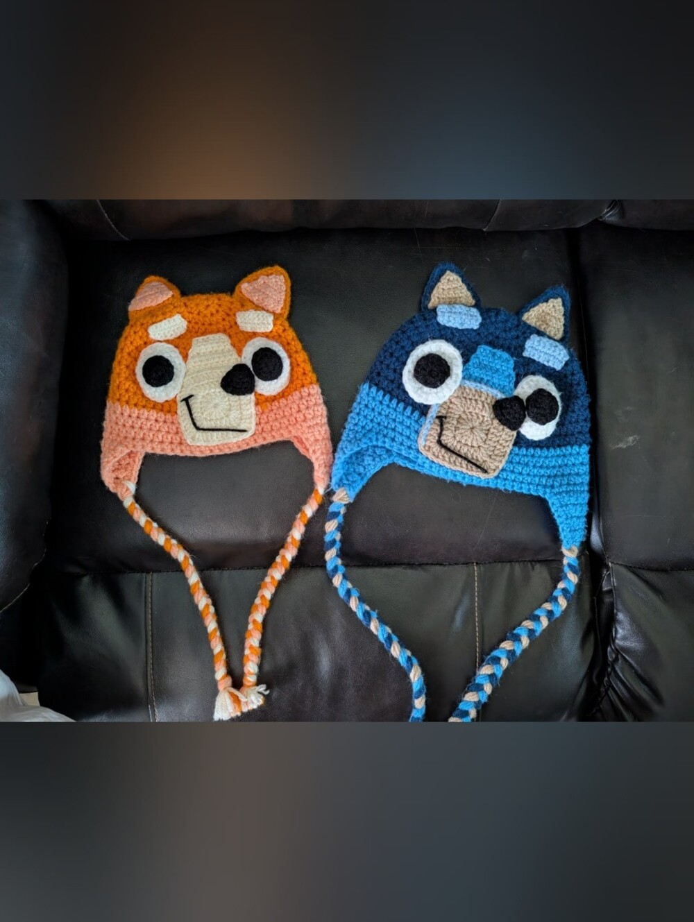 Sibling Bluey & Bingo Beanies